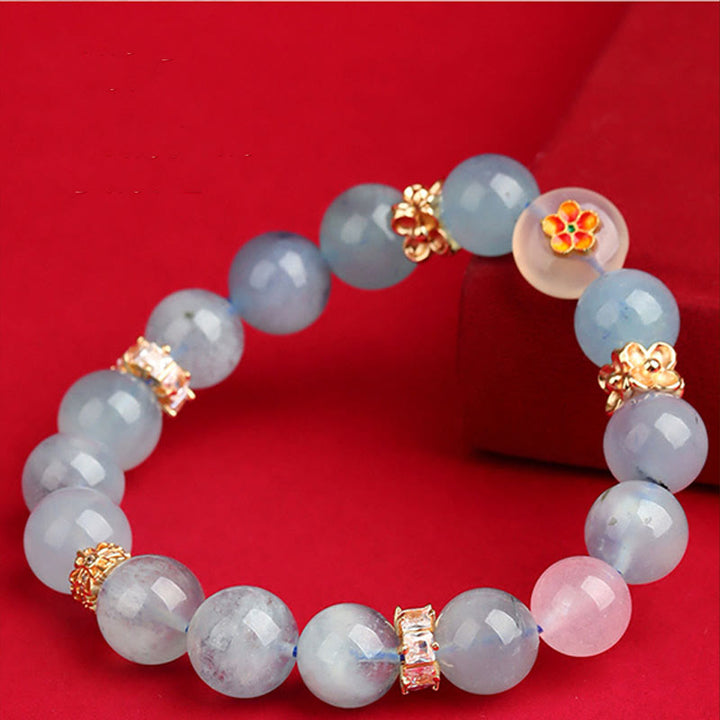 Buddha Stones グリーンファントム ルチルクォーツ グリーングレープ瑪瑙 マラカイト 開運 幸運 ブレスレット - image 14