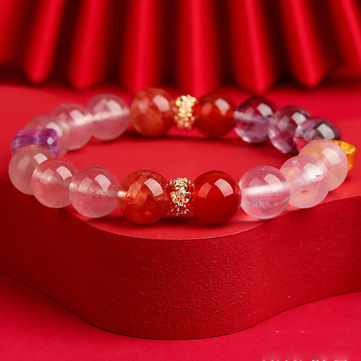 Buddha Stones グリーンファントム ルチルクォーツ グリーングレープ瑪瑙 マラカイト 開運 幸運 ブレスレット - image 19