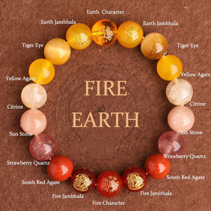 Buddha Stones 南赤瑪瑙 ストロベリークォーツ 太陽石 恋愛 成功 幸運 ブレスレット
