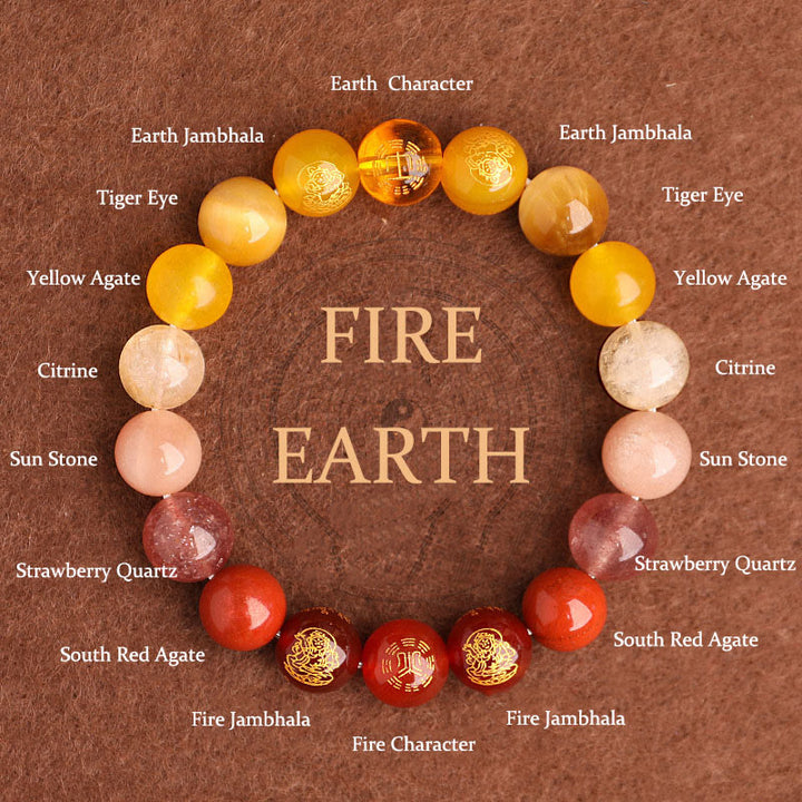 Buddha Stones 南赤瑪瑙 ストロベリークォーツ 太陽石 恋愛 成功 幸運 ブレスレット