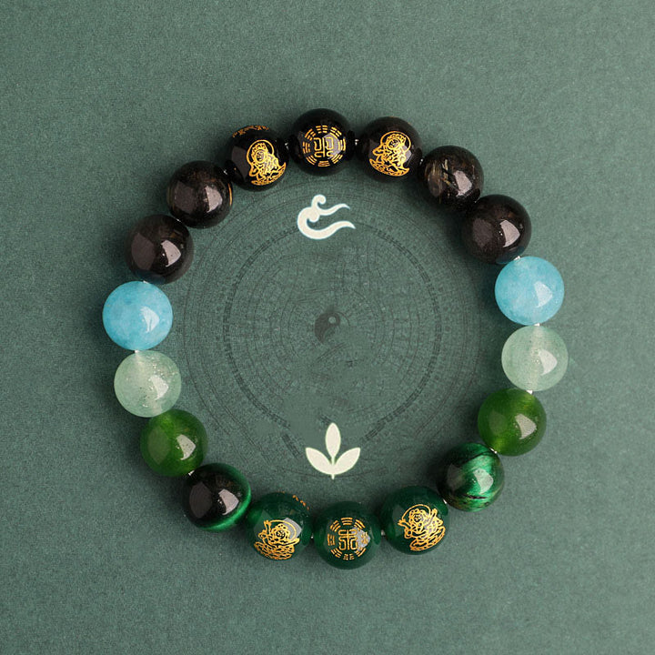 Buddha Stones 南赤瑪瑙 ストロベリークォーツ 太陽石 恋愛 成功 幸運 ブレスレット