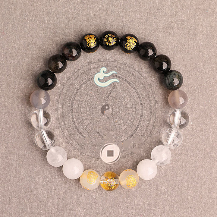 Buddha Stones 南赤瑪瑙 ストロベリークォーツ 太陽石 恋愛 成功 幸運 ブレスレット