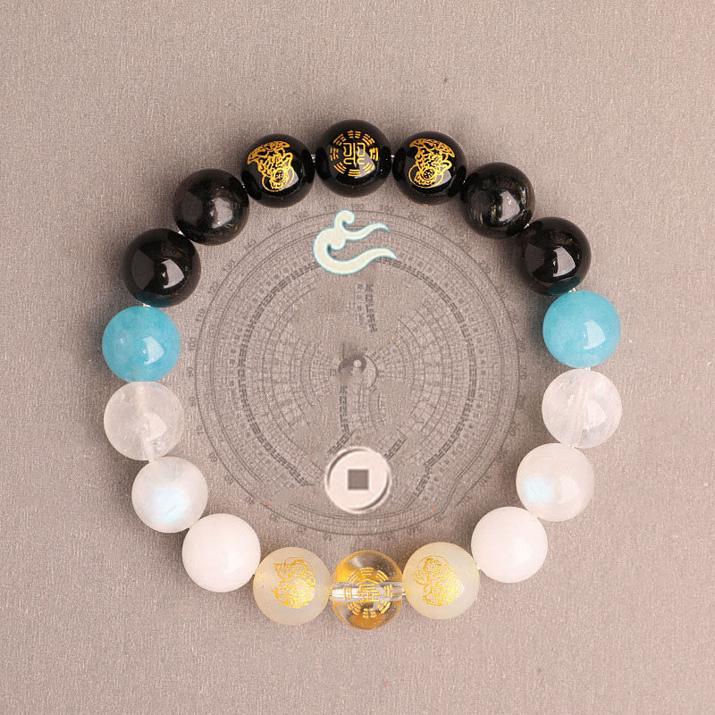 Buddha Stones 南赤瑪瑙 ストロベリークォーツ 太陽石 恋愛 成功 幸運 ブレスレット