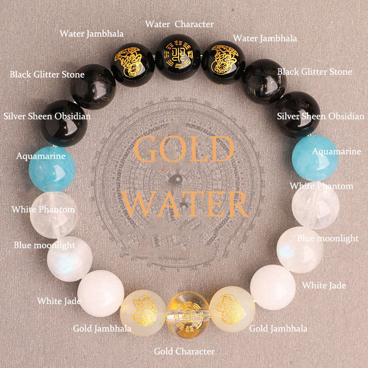 Buddha Stones 南赤瑪瑙 ストロベリークォーツ 太陽石 恋愛 成功 幸運 ブレスレット