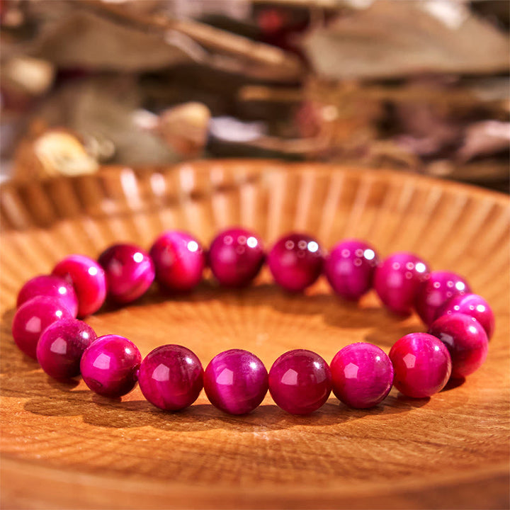 Buddha Stonesレッドタイガーアイ カームブレスレット