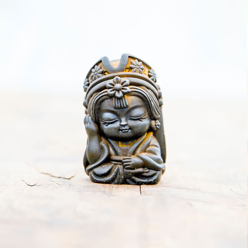 Buddha Stones手作り ザキラム 鉄粉 錆 鋳造 樹脂 像 禅 家の装飾