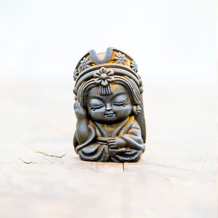 Buddha Stones手作り ザキラム 鉄粉 錆 鋳造 樹脂 像 禅 家の装飾