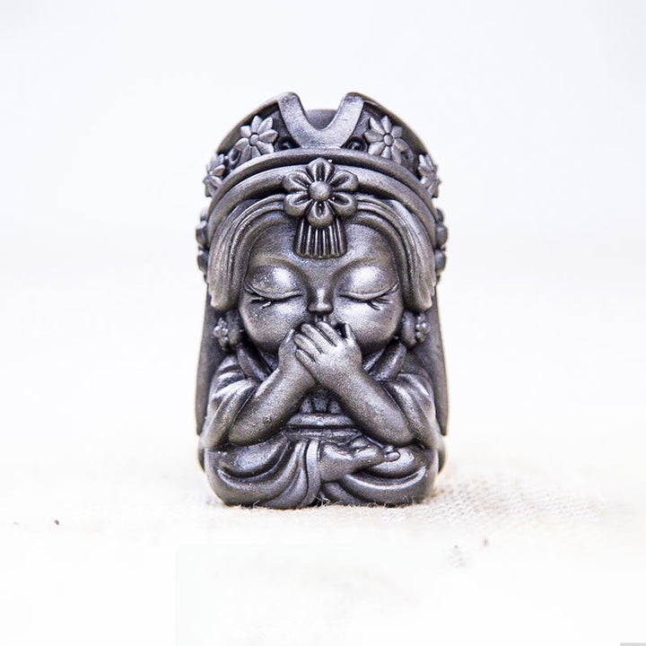 Buddha Stones手作り ザキラム 鉄粉 錆 鋳造 樹脂 像 禅 家の装飾