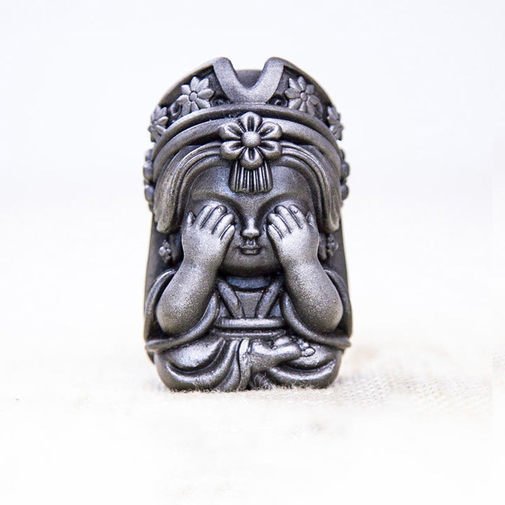 Buddha Stones手作り ザキラム 鉄粉 錆 鋳造 樹脂 像 禅 家の装飾