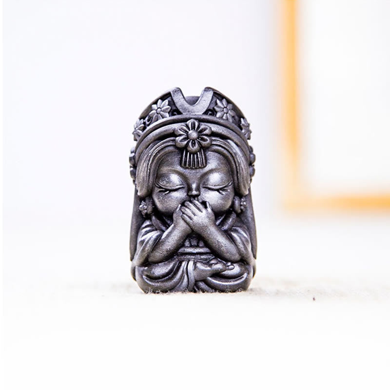 Buddha Stones手作り ザキラム 鉄粉 錆 鋳造 樹脂 像 禅 家の装飾 - image 22