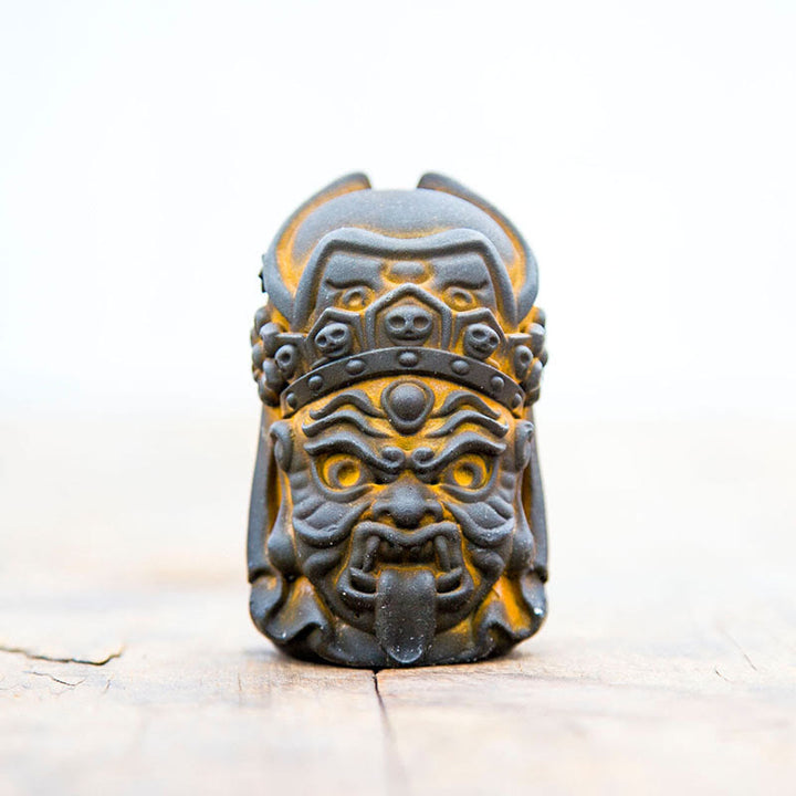 Buddha Stones手作り ザキラム 鉄粉 錆 鋳造 樹脂 像 禅 家の装飾 - image 12