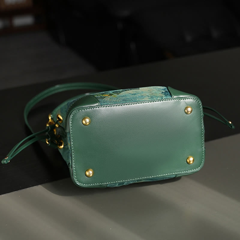 Buddha Stonesハンドメイドリバーマウンテンビーズパールタッセルシャンユンシャシルククロスボディバッグハンドバッグ