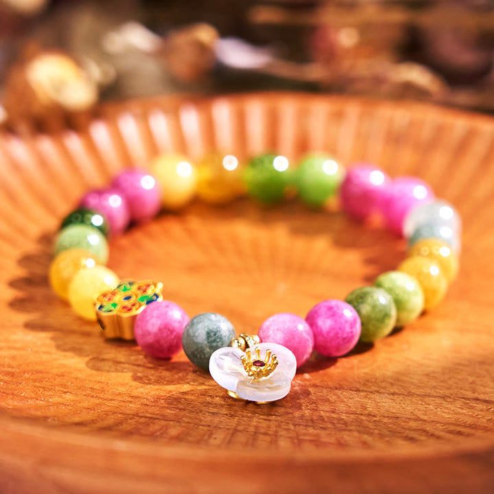 Buddha Stonesトルマリン ウィズダムフラワーブレスレット