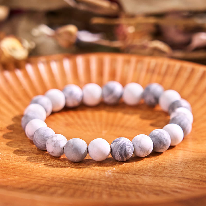 Buddha Stonesピカソジャスパー ホワイトターコイズ 勇気ブレスレット - ピカソジャスパー ホワイトターコイズ（手首周り：14～16cm） - 12mm - image 1