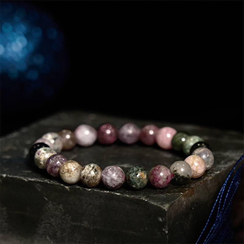 Buddha Stonesレインボートルマリン ポジティブブレスレット