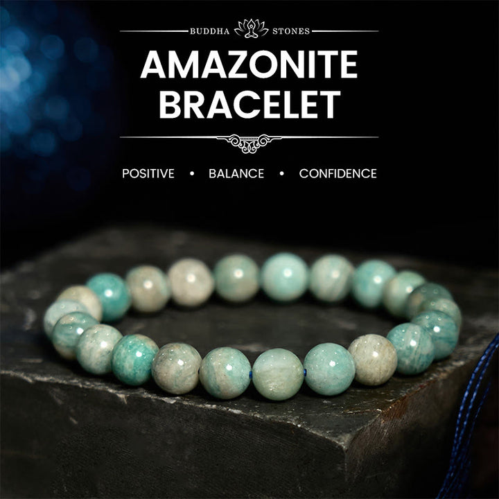 Buddha Stonesアマゾナイト ポジティブバランスブレスレット