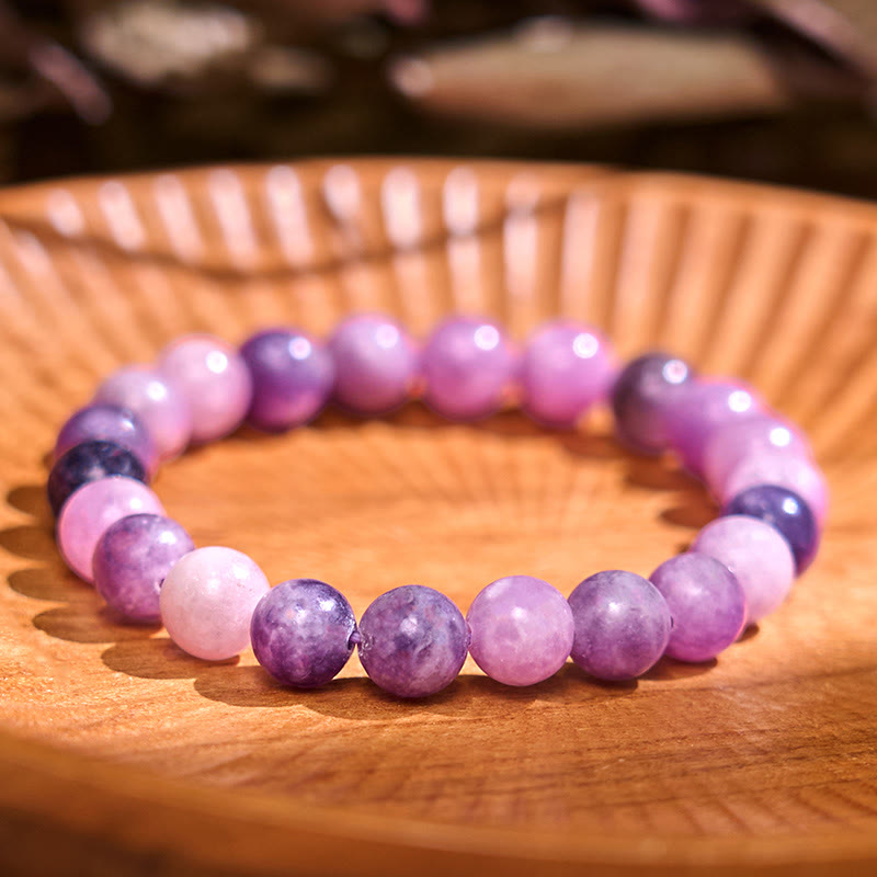 Buddha Stones紫雲母石ポジティブブレスレット