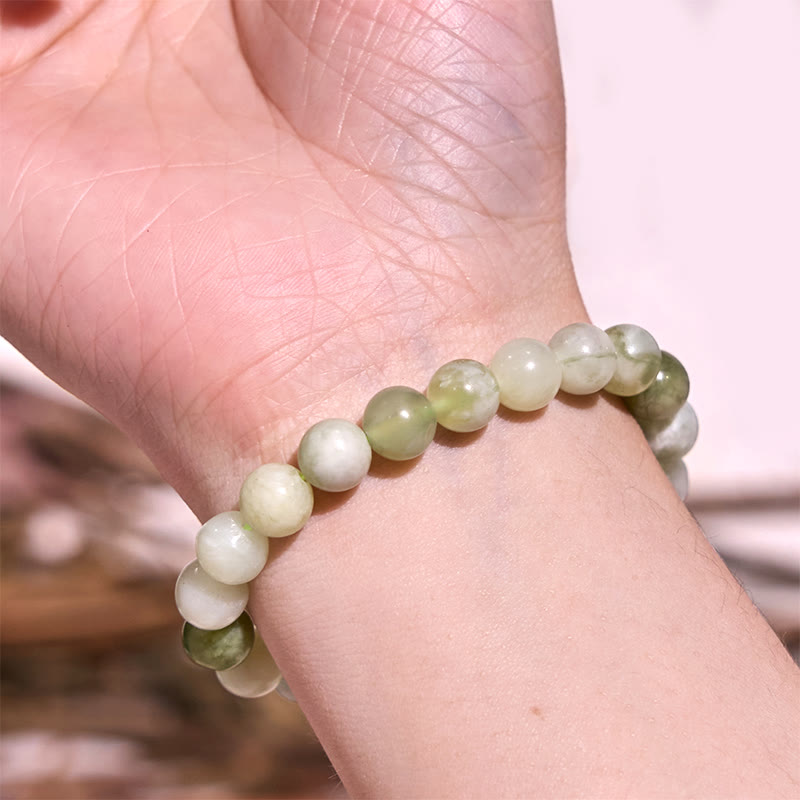 Buddha Stones翡翠の豊穣のブレスレット