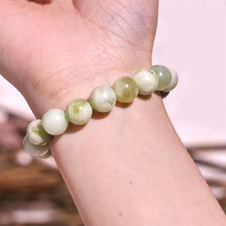 Buddha Stones翡翠の豊穣のブレスレット