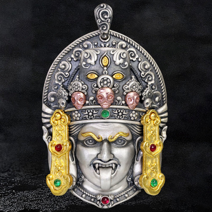 Buddha Stones925 スターリングシルバー チベット ザキラム 富の女神 悪霊除け ネックレス ペンダント