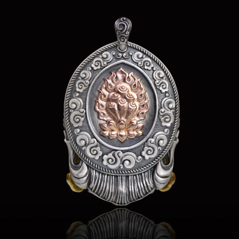 Buddha Stones925 スターリングシルバー チベット ザキラム 富の女神 悪霊除け ネックレス ペンダント