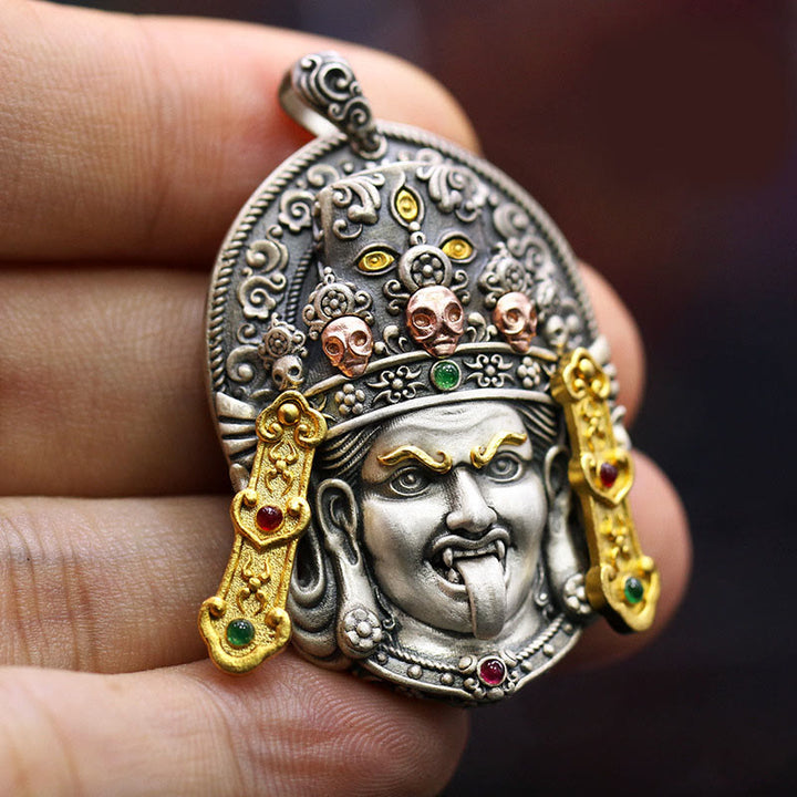 Buddha Stones925 スターリングシルバー チベット ザキラム 富の女神 悪霊除け ネックレス ペンダント