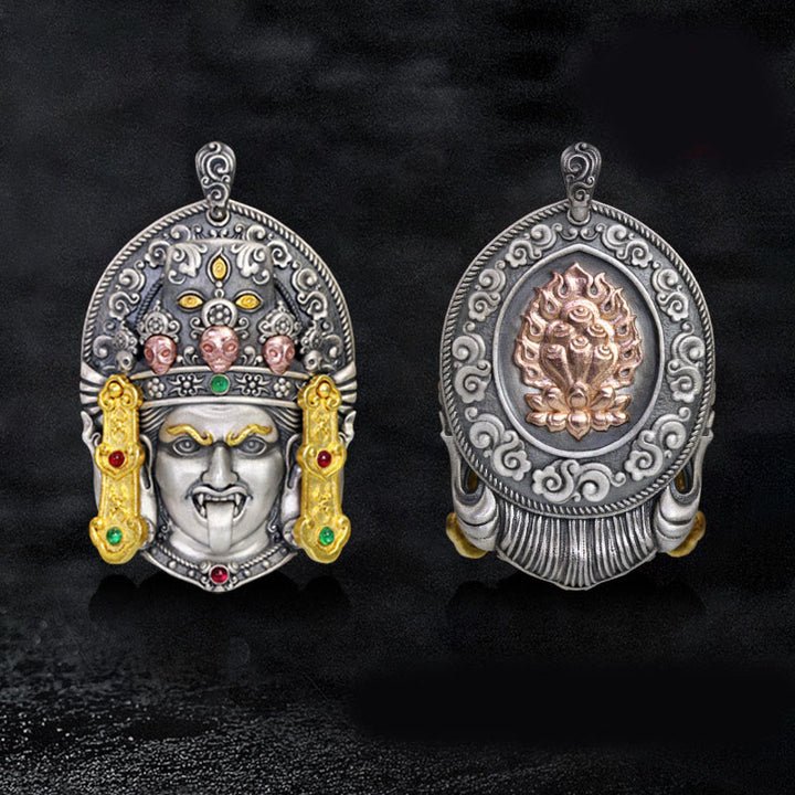 Buddha Stones925 スターリングシルバー チベット ザキラム 富の女神 悪霊除け ネックレス ペンダント