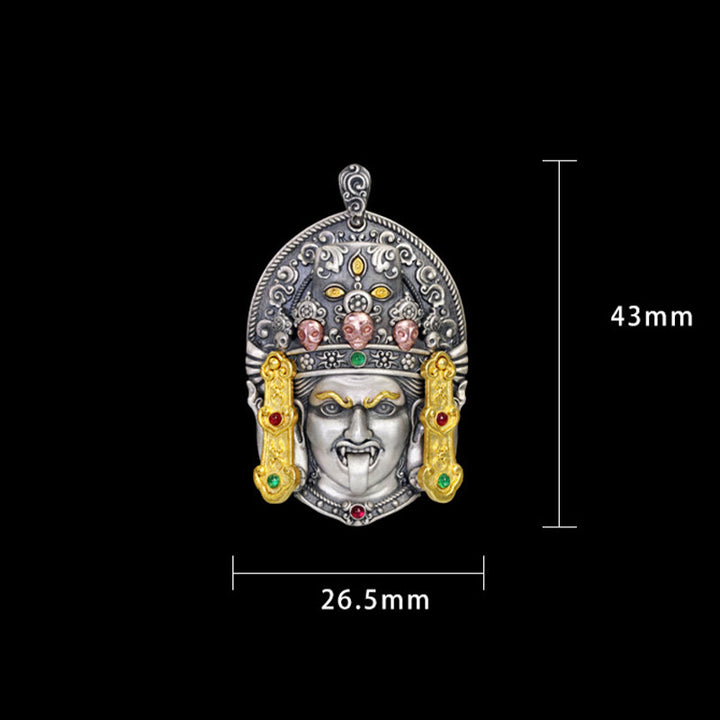 Buddha Stones925 スターリングシルバー チベット ザキラム 富の女神 悪霊除け ネックレス ペンダント