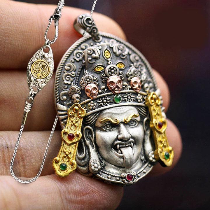 Buddha Stones925 スターリングシルバー チベット ザキラム 富の女神 悪霊除け ネックレス ペンダント