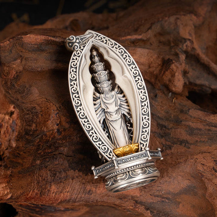 Buddha Stones925 スターリングシルバー 千手観音 観音菩薩 富のネックレスペンダント - image 4