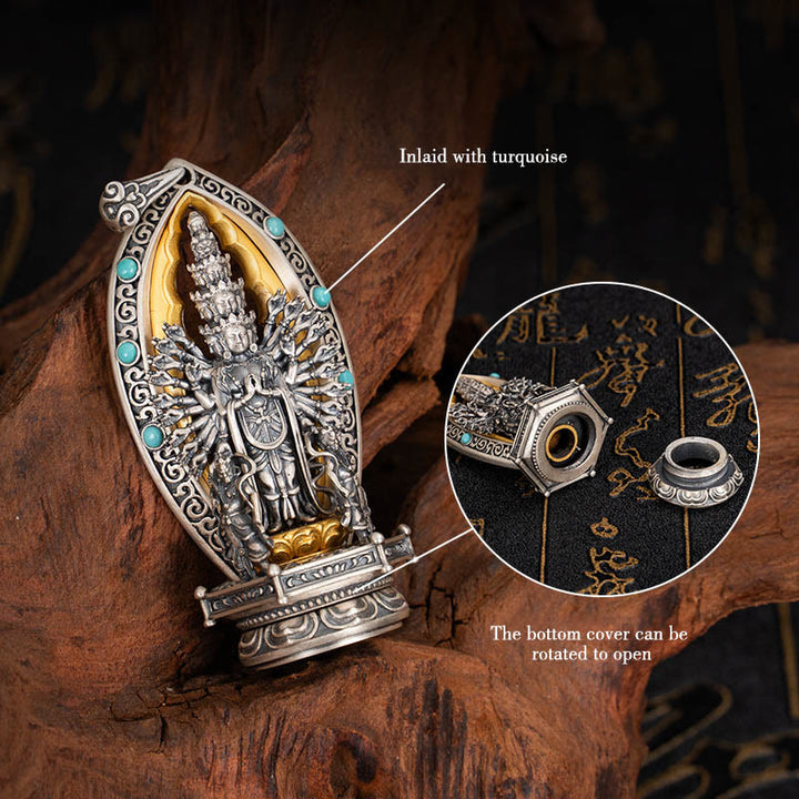 Buddha Stones925 スターリングシルバー 千手観音 観音菩薩 富のネックレスペンダント - image 8