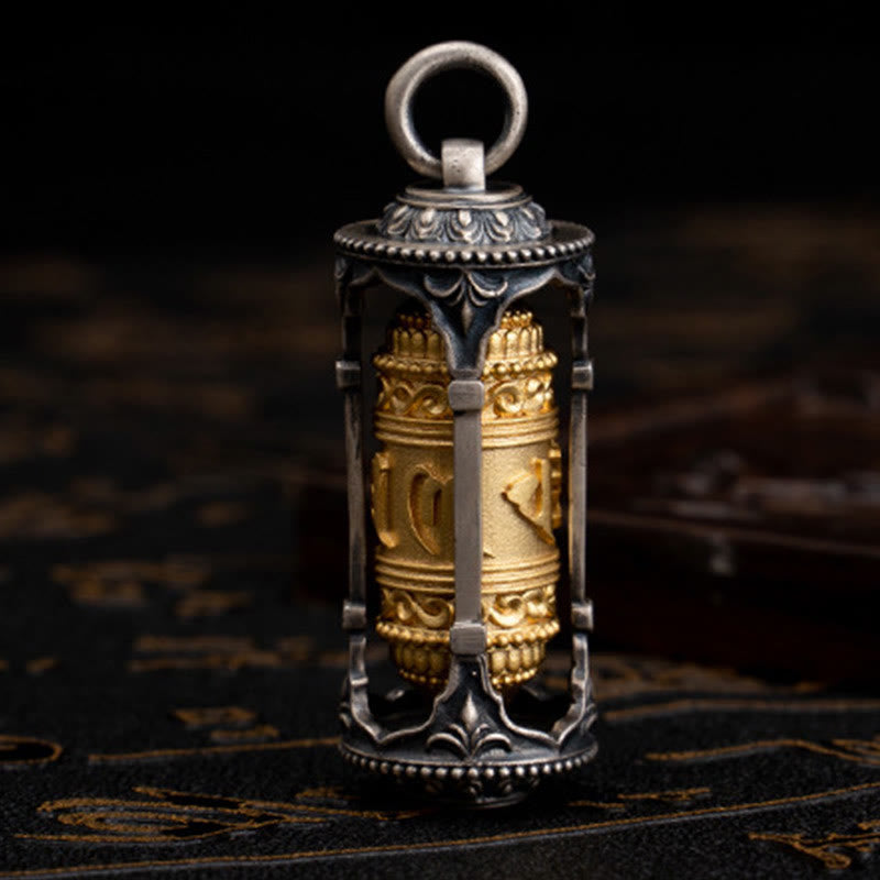 Buddha Stones925 スターリングシルバー チベットの祈祷ホイールオーム・マニ・パドメ・フム知恵のネックレスペンダント - image 8