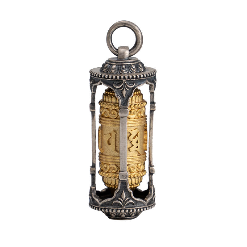 Buddha Stones925 スターリングシルバー チベットの祈祷ホイールオーム・マニ・パドメ・フム知恵のネックレスペンダント - image 14