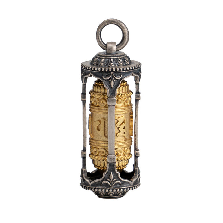 Buddha Stones925 スターリングシルバー チベットの祈祷ホイールオーム・マニ・パドメ・フム知恵のネックレスペンダント - image 14