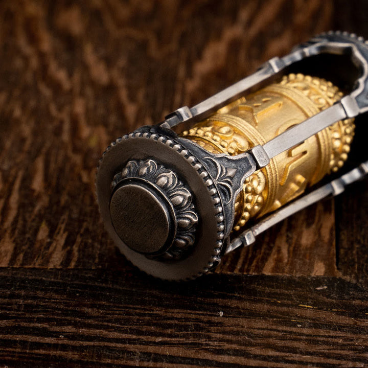 Buddha Stones925 スターリングシルバー チベットの祈祷ホイールオーム・マニ・パドメ・フム知恵のネックレスペンダント - image 11
