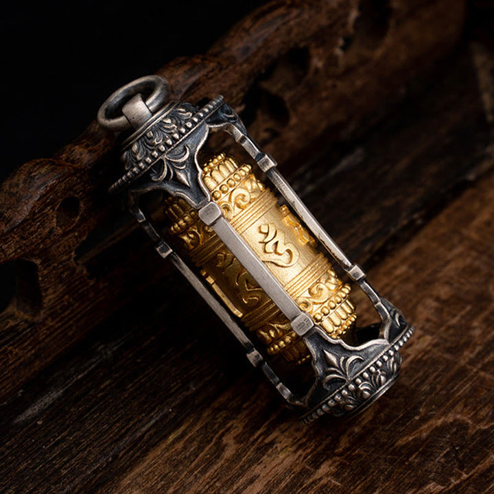 Buddha Stones925 スターリングシルバー チベットの祈祷ホイールオーム・マニ・パドメ・フム知恵のネックレスペンダント - image 10