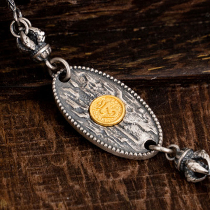 Buddha Stones925 スターリングシルバー チベット ザキラム 富の女神 菩薩 多羅オーム・マニ・パドメ・フム守護 メタルチェーンネックレス - image 5