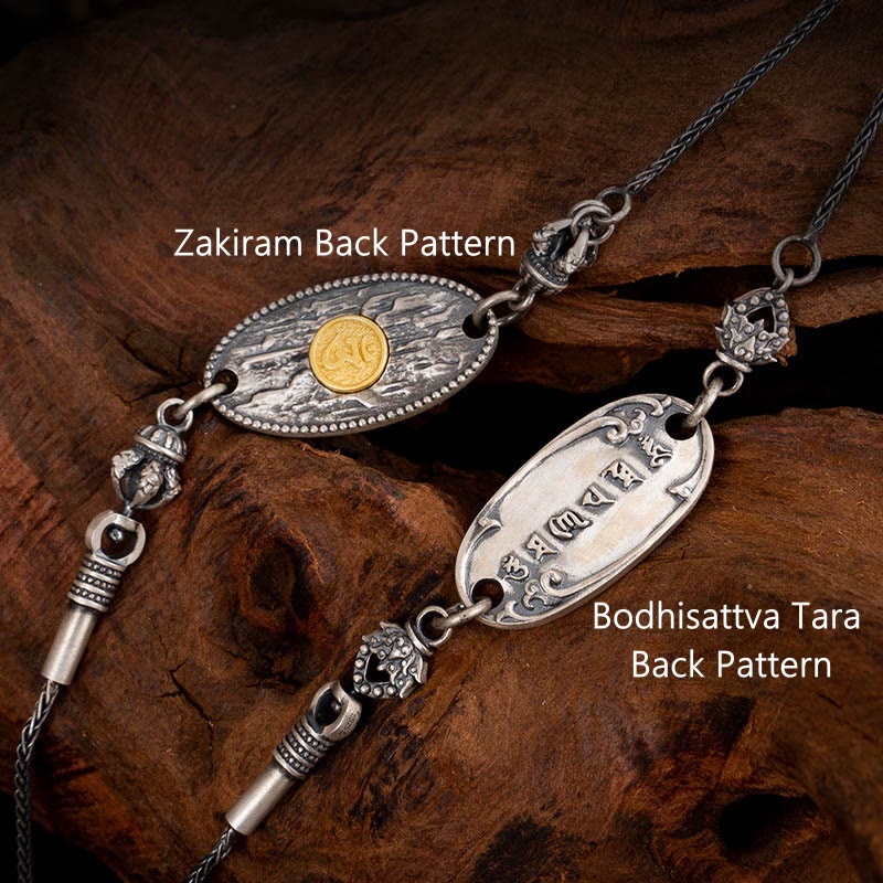 Buddha Stones925 スターリングシルバー チベット ザキラム 富の女神 菩薩 多羅オーム・マニ・パドメ・フム守護 メタルチェーンネックレス - image 10