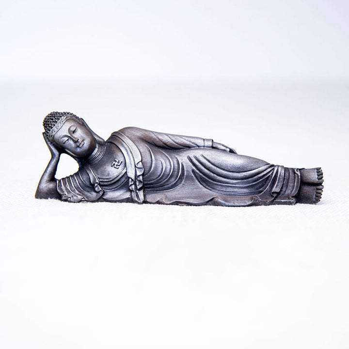 Buddha Stones涅槃仏 釈迦牟尼 鉄粉 錆 鋳造 樹脂 像 室内装飾