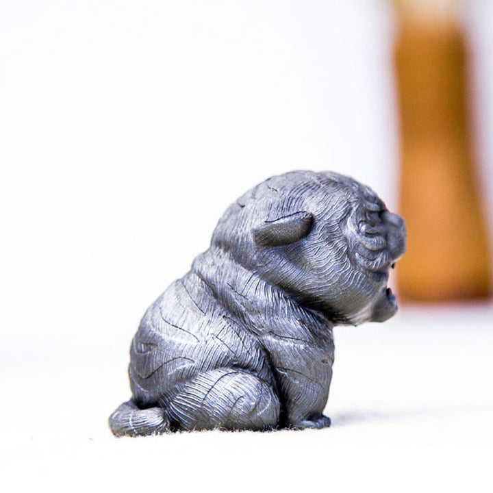 Buddha Stones手作り ミニ 咆哮する虎 鉄粉 錆 鋳造 樹脂 像 家の装飾