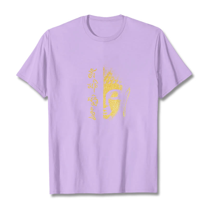 Buddha Stonesオーム・マニ・パドメ・フムゴールデン ブッダ コットン Tシャツ Tシャツ - 梅 - 2XL - image 16