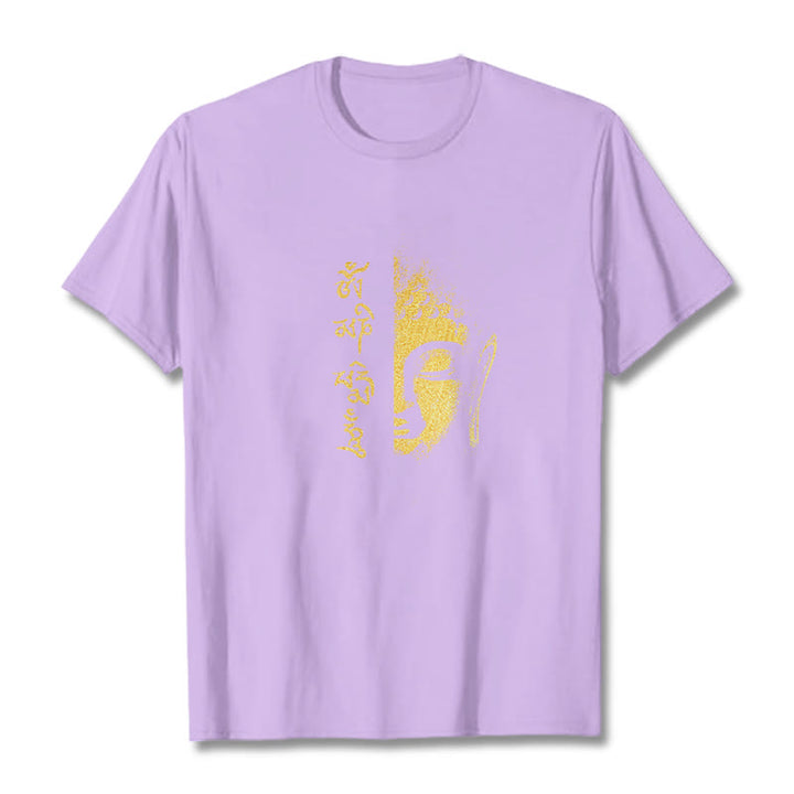 Buddha Stonesオーム・マニ・パドメ・フムゴールデン ブッダ コットン Tシャツ Tシャツ - 梅 - 2XL - image 15