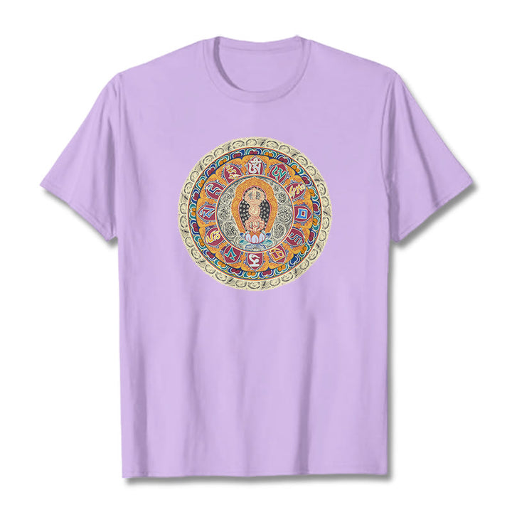 Buddha Stonesドルジェ金剛曼荼羅仏コットンTシャツ - 梅 - 2XL - image 16