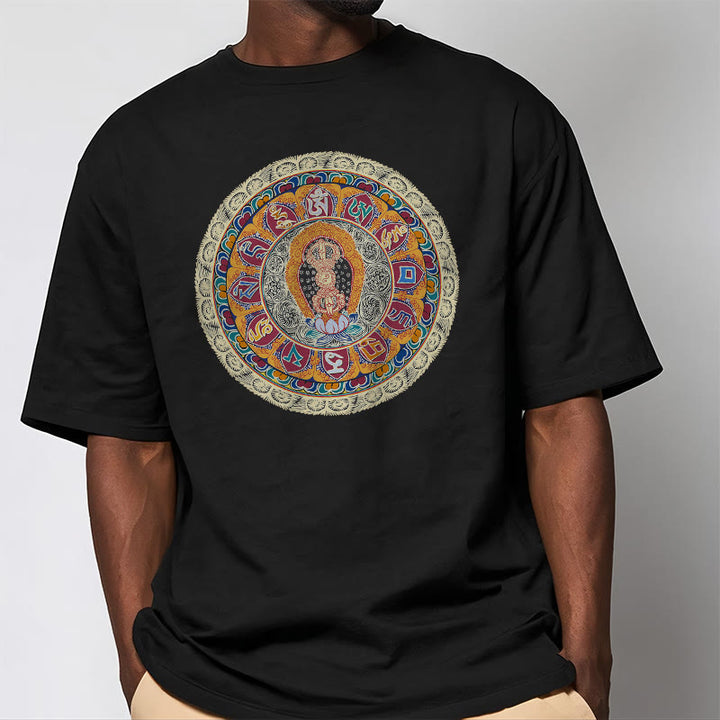 Buddha Stonesドルジェ金剛曼荼羅仏コットンTシャツ - image 6