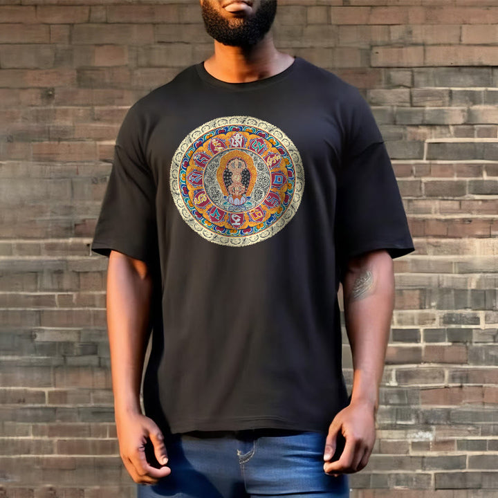 Buddha Stonesドルジェ金剛曼荼羅仏コットンTシャツ - image 5