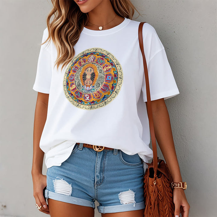 Buddha Stonesドルジェ金剛曼荼羅仏コットンTシャツ - image 11