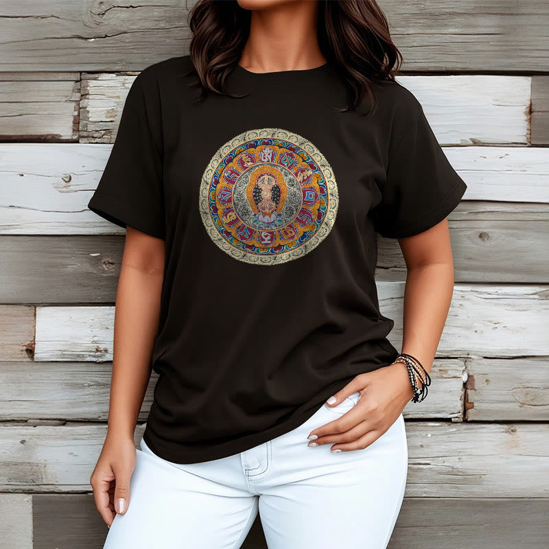 Buddha Stonesドルジェ金剛曼荼羅仏コットンTシャツ - image 4