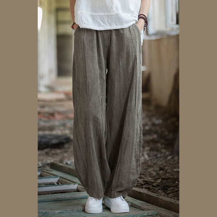 Buddha Stonesレトロ タイダイ ハーレムパンツ カジュアル レディース ヨガパンツ ポケット付き - image 17