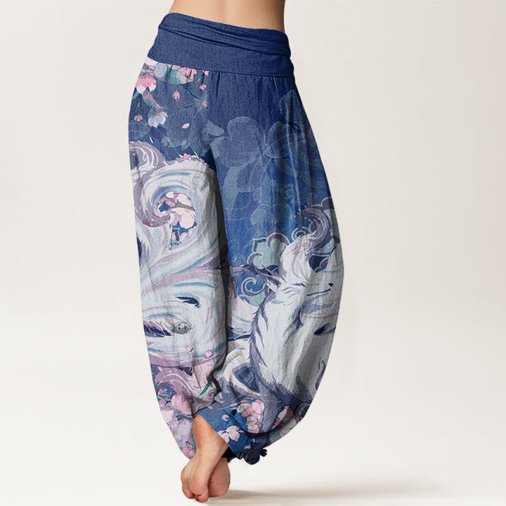 Buddha Stonesフォックス チェリーブロッサム レディース 伸縮性ウエスト ハーレムパンツ - image 10