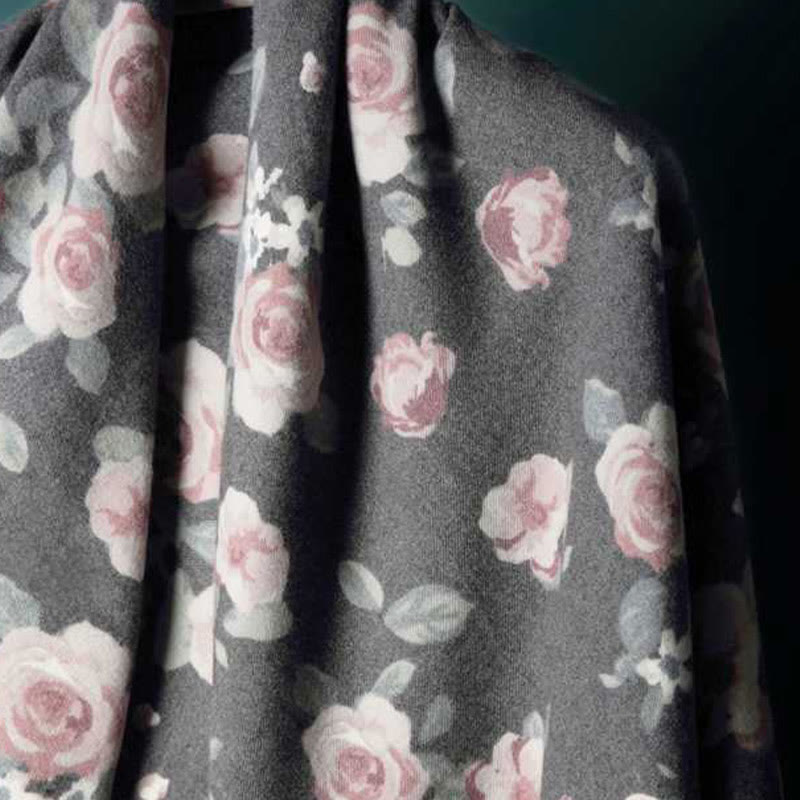 Buddha Stonesチベットショール ガーデンローズ 秋冬 心地よい旅行用スカーフラップ - image 20